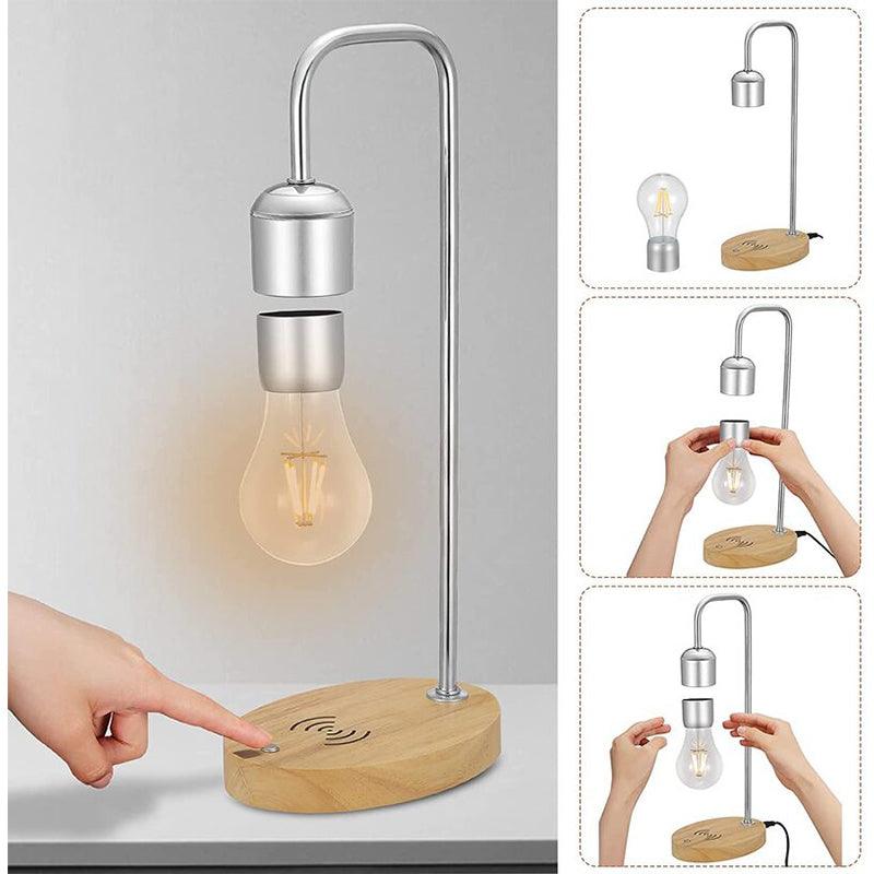 Magnetic Levitation Desk Lamp, Wireless Charging Ufo Desk Lamp, Suspended Bluetooth Speaker, Suspended Eternal Flower Lamp, Magn - Rankz 