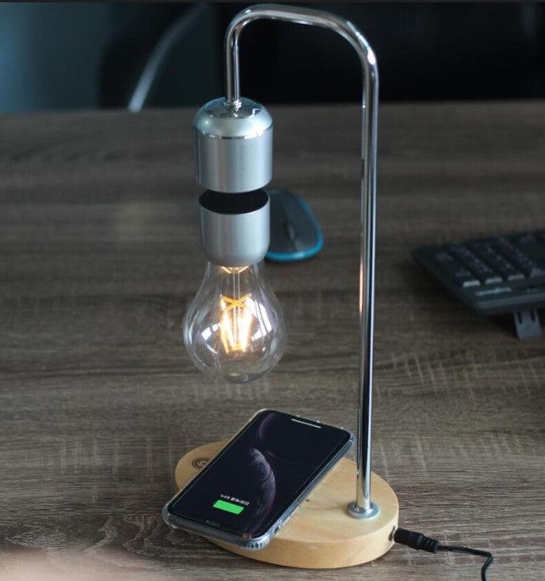 Magnetic Levitation Desk Lamp, Wireless Charging Ufo Desk Lamp, Suspended Bluetooth Speaker, Suspended Eternal Flower Lamp, Magn - Rankz 