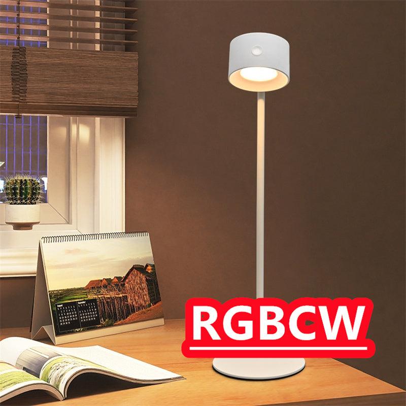 Magnetic Touchable LED USB Rechargeable Table Lamp 360 Rotate Cordless Remote Control Desk Lights Home Bedroom Wall Night Lamp - Rankz 