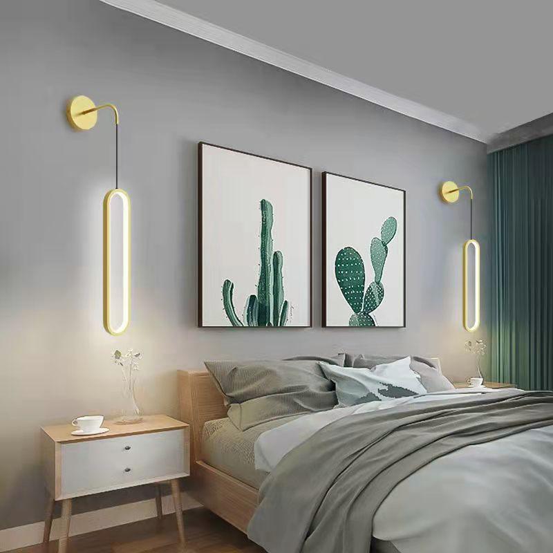 Modern Minimalist Bedside Wall Lamp Living Room Wall Light Bulb Nordic Internet Celebrity Minimalist - Rankz 