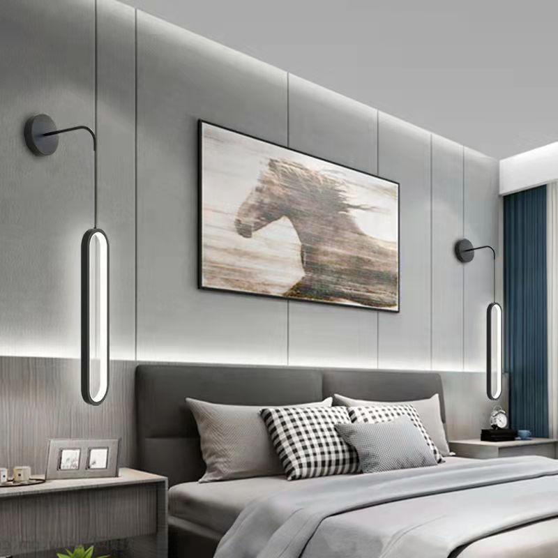 Modern Minimalist Bedside Wall Lamp Living Room Wall Light Bulb Nordic Internet Celebrity Minimalist - Rankz 
