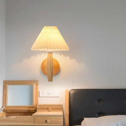 Modern Minimalist LED Pleated Umbrella Wall Lamp - Rankz 