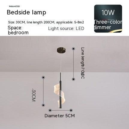 Modern Simple And Light Luxury Bedroom Bedside Chandelier - Rankz 