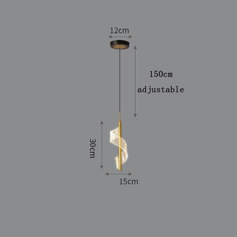 Modern Simple And Light Luxury Bedroom Bedside Chandelier - Rankz 