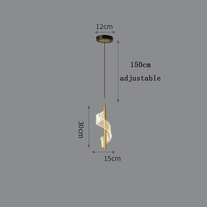 Modern Simple And Light Luxury Bedroom Bedside Chandelier - Rankz 