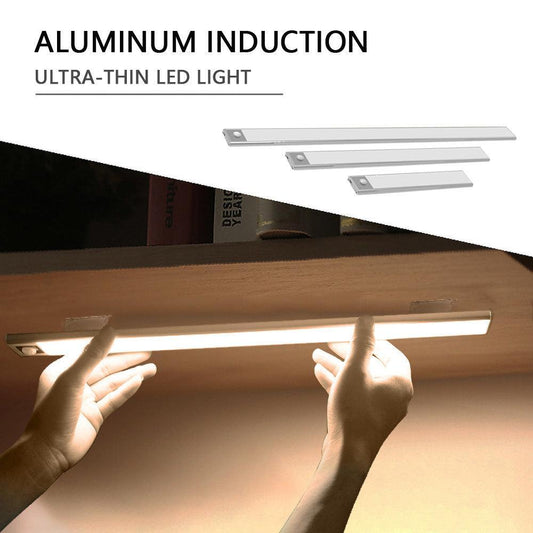 Motion Sensor LED Under Cabinet Light USB Rechargeable Wardrobe Closet Night Light For Kitchen Indoor Wall Lamps - Rankz 