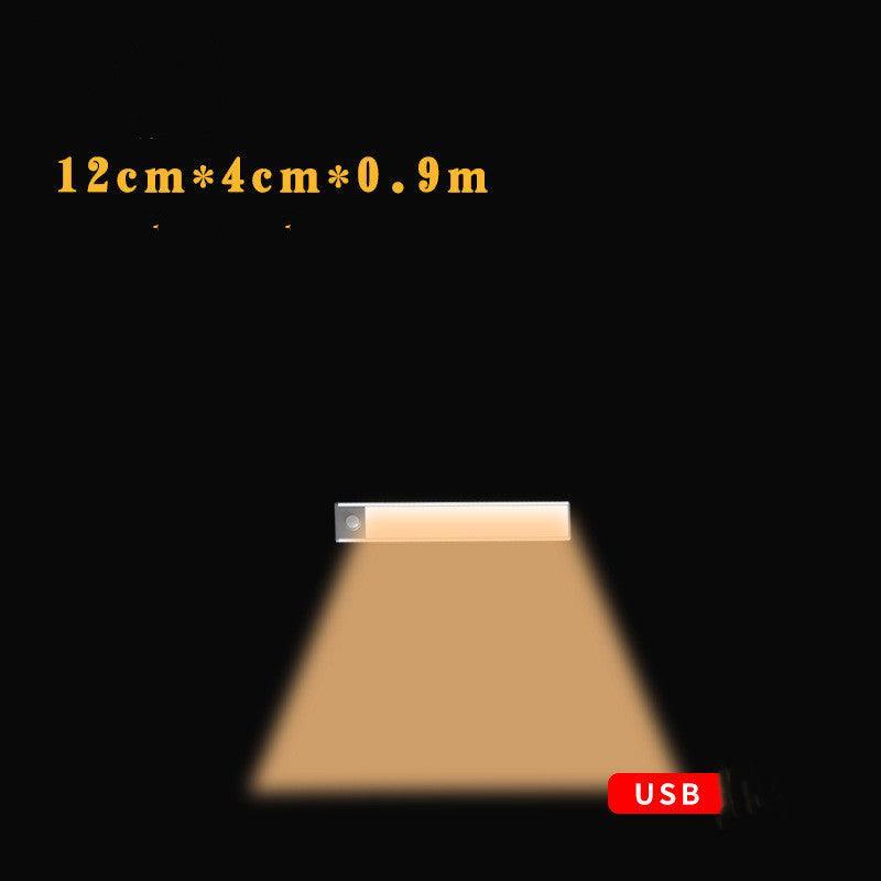 Motion Sensor LED Under Cabinet Light USB Rechargeable Wardrobe Closet Night Light For Kitchen Indoor Wall Lamps - Rankz 