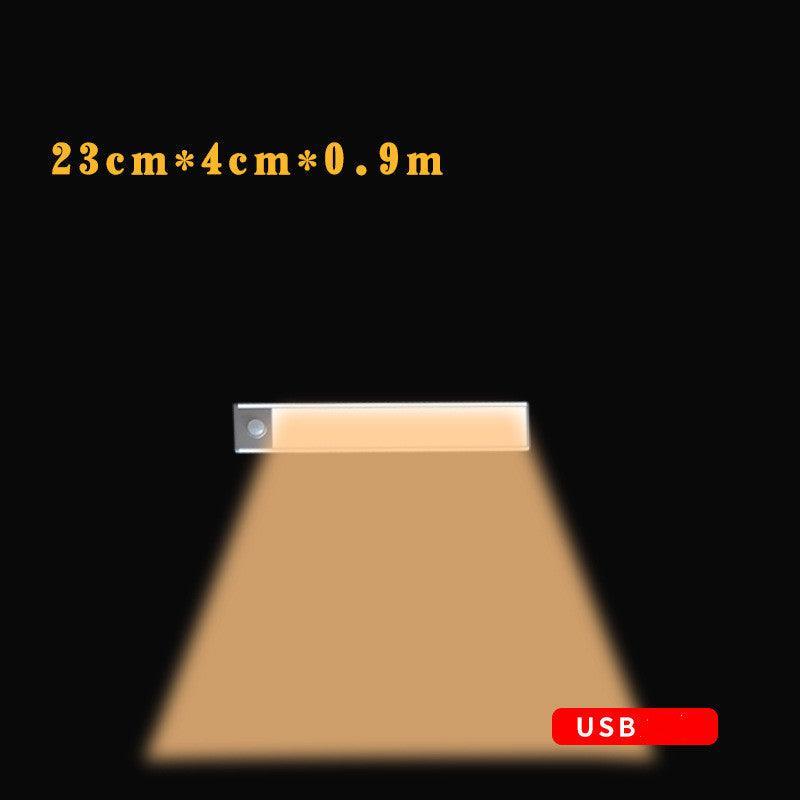 Motion Sensor LED Under Cabinet Light USB Rechargeable Wardrobe Closet Night Light For Kitchen Indoor Wall Lamps - Rankz 