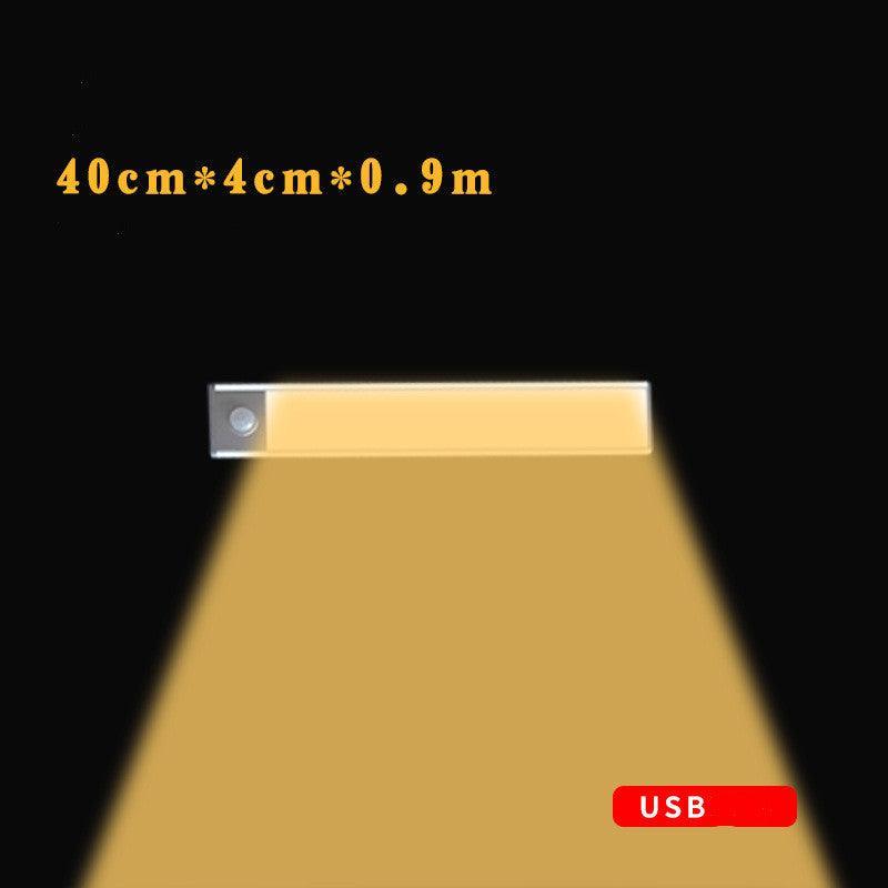 Motion Sensor LED Under Cabinet Light USB Rechargeable Wardrobe Closet Night Light For Kitchen Indoor Wall Lamps - Rankz 