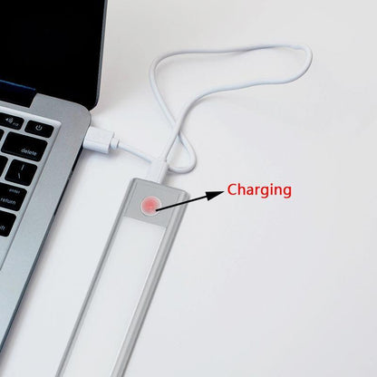 Motion Sensor LED Under Cabinet Light USB Rechargeable Wardrobe Closet Night Light For Kitchen Indoor Wall Lamps - Rankz 