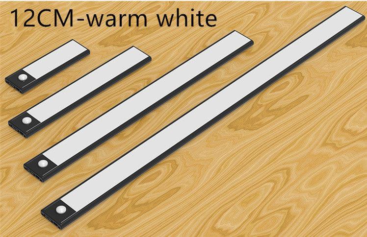 Motion Sensor LED Under Cabinet Light USB Rechargeable Wardrobe Closet Night Light For Kitchen Indoor Wall Lamps - Rankz 