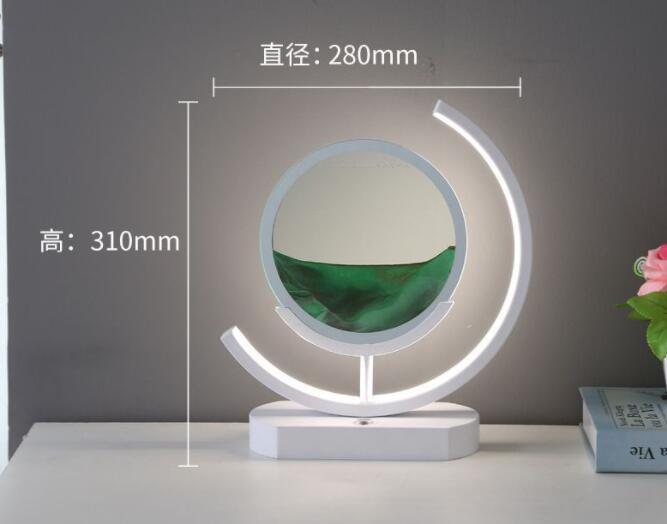 Moving Sand Art modern Desk Light Flowing Dynamic Quick Sand Painting Picture Remote Control 3D LED Table Lamp - Rankz 