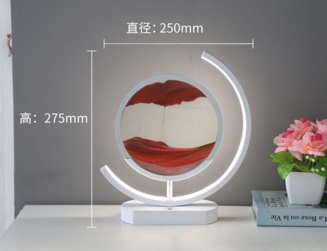 Moving Sand Art modern Desk Light Flowing Dynamic Quick Sand Painting Picture Remote Control 3D LED Table Lamp - Rankz 