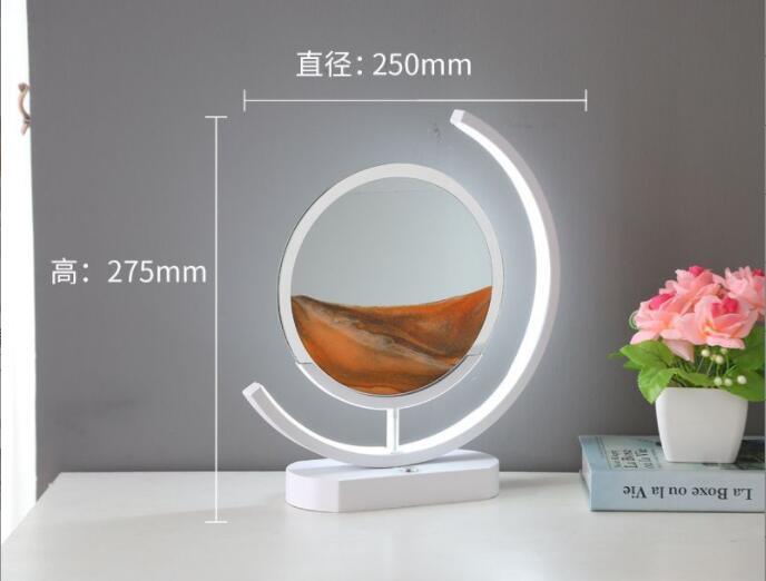 Moving Sand Art modern Desk Light Flowing Dynamic Quick Sand Painting Picture Remote Control 3D LED Table Lamp - Rankz 