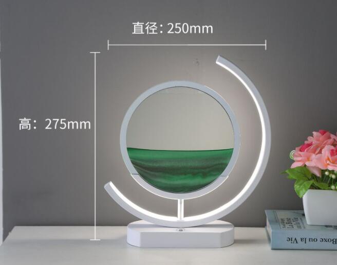 Moving Sand Art modern Desk Light Flowing Dynamic Quick Sand Painting Picture Remote Control 3D LED Table Lamp - Rankz 