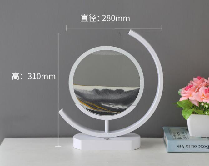Moving Sand Art modern Desk Light Flowing Dynamic Quick Sand Painting Picture Remote Control 3D LED Table Lamp - Rankz 