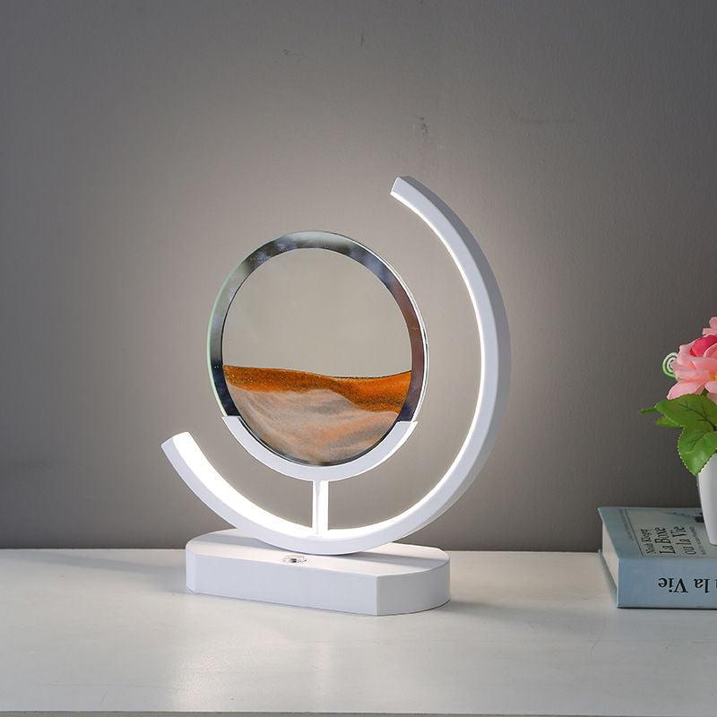 Moving Sand Art modern Desk Light Flowing Dynamic Quick Sand Painting Picture Remote Control 3D LED Table Lamp - Rankz 