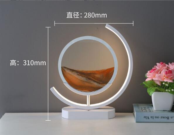 Moving Sand Art modern Desk Light Flowing Dynamic Quick Sand Painting Picture Remote Control 3D LED Table Lamp - Rankz 