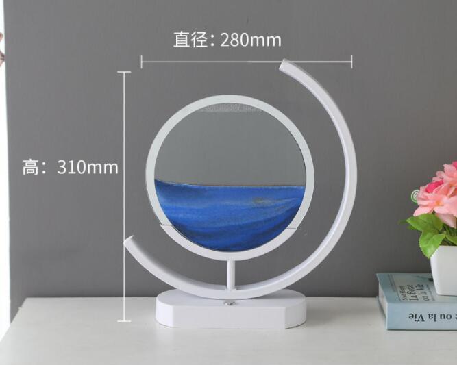 Moving Sand Art modern Desk Light Flowing Dynamic Quick Sand Painting Picture Remote Control 3D LED Table Lamp - Rankz 