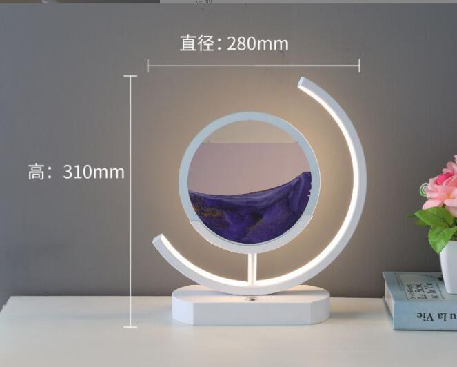 Moving Sand Art modern Desk Light Flowing Dynamic Quick Sand Painting Picture Remote Control 3D LED Table Lamp - Rankz 