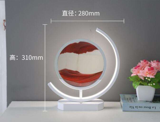 Moving Sand Art modern Desk Light Flowing Dynamic Quick Sand Painting Picture Remote Control 3D LED Table Lamp - Rankz 