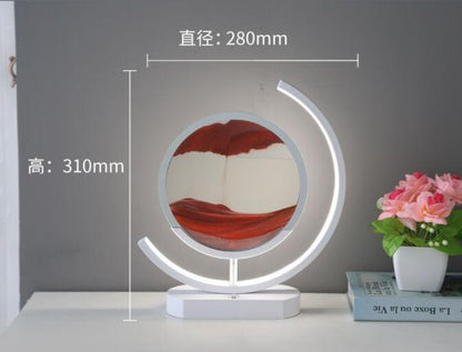 Moving Sand Art modern Desk Light Flowing Dynamic Quick Sand Painting Picture Remote Control 3D LED Table Lamp - Rankz 