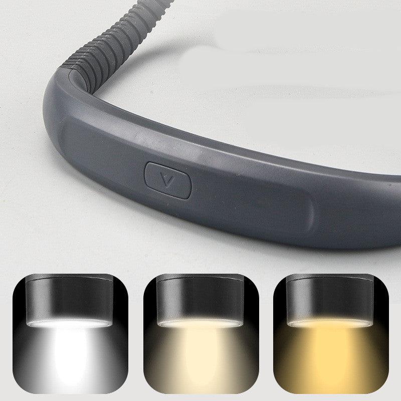 Neck Reading Lamp Light Novelty Flexible Neck Lights Handsfree Book Light Hanling Read Lamp Portable USB Rechargeable Book Lighting - Rankz 