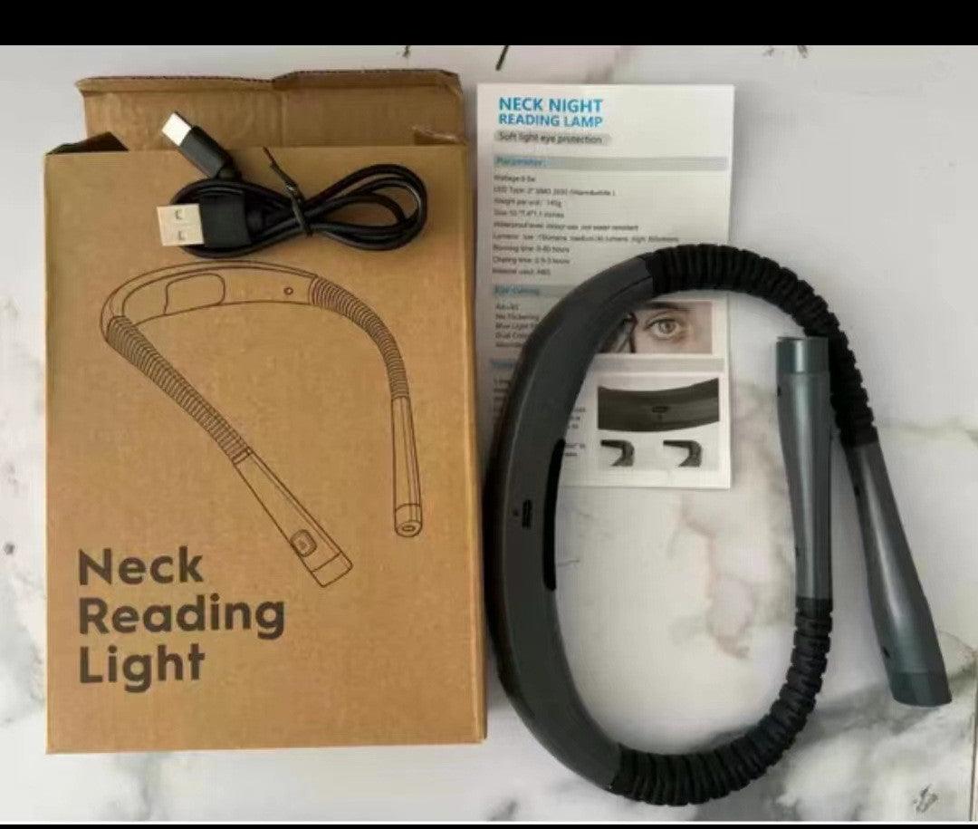 Neck Reading Lamp Light Novelty Flexible Neck Lights Handsfree Book Light Hanling Read Lamp Portable USB Rechargeable Book Lighting - Rankz 