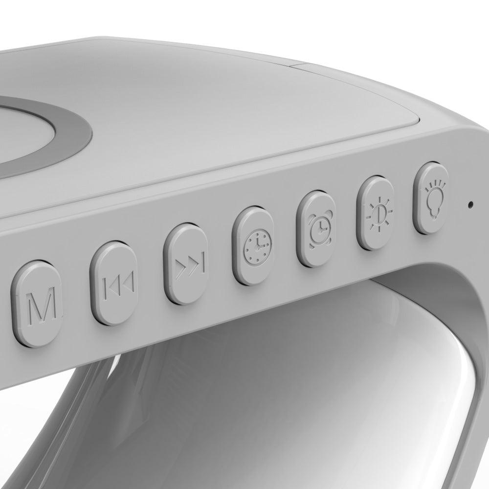New Intelligent G Shaped LED Lamp Bluetooth Speaker Wireless Charger Atmosphere Lamp App Control - Rankz 