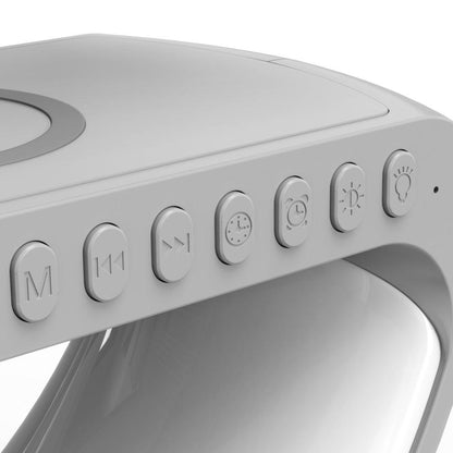 New Intelligent G Shaped LED Lamp Bluetooth Speaker Wireless Charger Atmosphere Lamp App Control - Rankz 