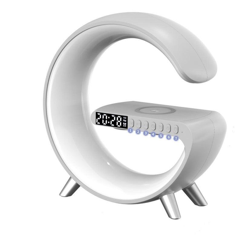 New Intelligent G Shaped LED Lamp Bluetooth Speaker Wireless Charger Atmosphere Lamp App Control - Rankz 