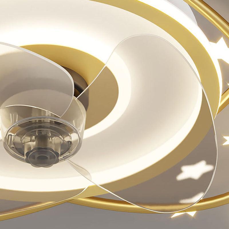 Nordic bedroom decor led lights for room Ceiling fan light lamp restaurant dining room Ceiling fans with lights remote control - Rankz 