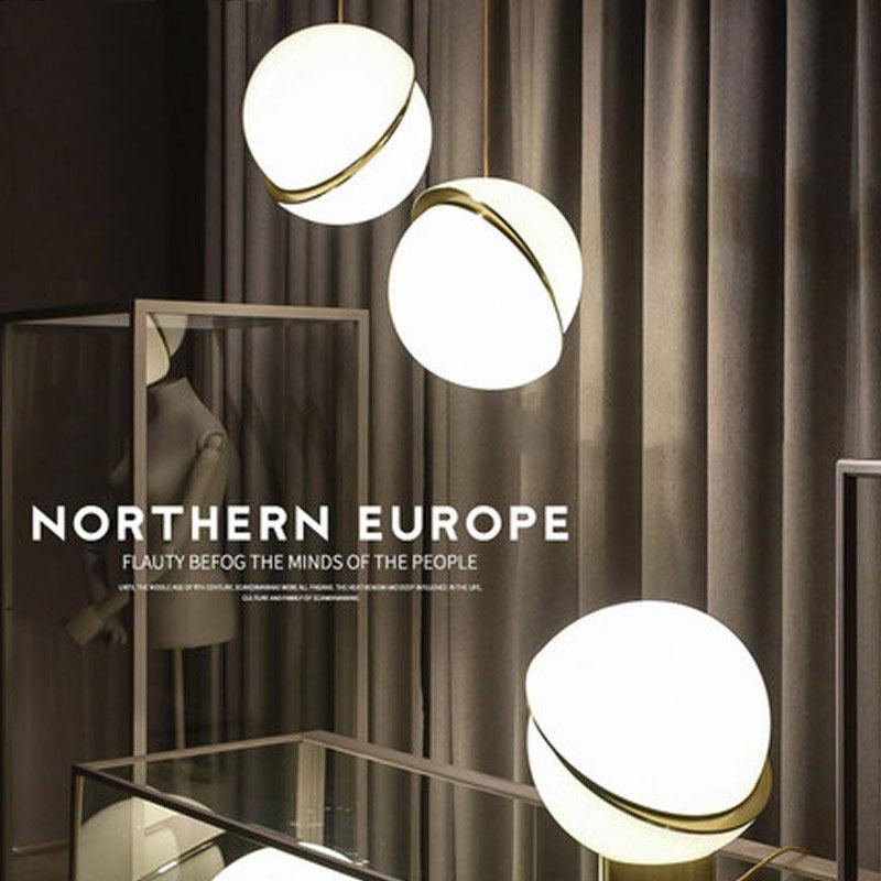Nordic Modern Pendant Lights For Dining room Hanging Lamp Fixture White Ball Lampshade - Rankz 