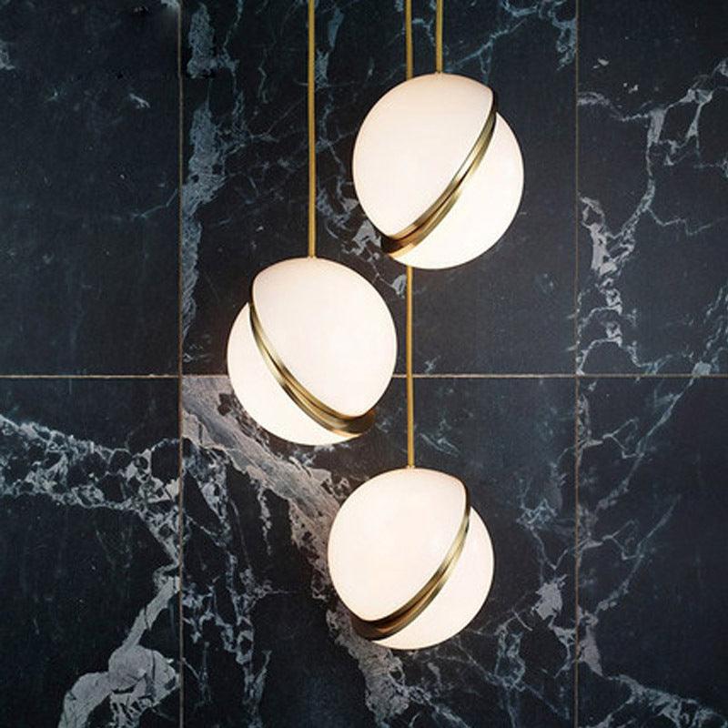 Nordic Modern Pendant Lights For Dining room Hanging Lamp Fixture White Ball Lampshade - Rankz 