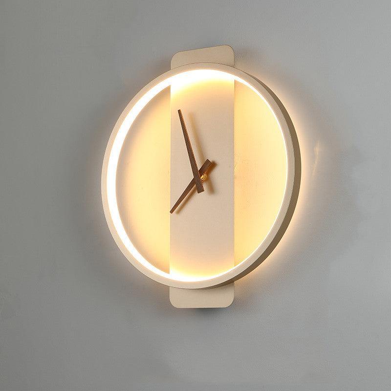 Nordic Wall Lamp Bedroom Bedside Lamp Clock Modeling Lamp - Rankz 