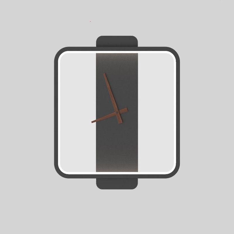 Nordic Wall Lamp Bedroom Bedside Lamp Clock Modeling Lamp - Rankz 