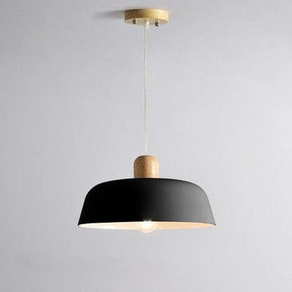 Nordic Wood Pendant Luminaire Round Hanging Lamp Suspension Light Home Decor - Rankz 