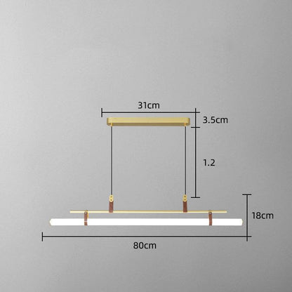 One Line Hanging Lamp For Restaurant Bar Counter - Rankz 