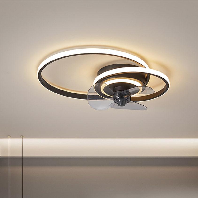 Simple Modern Bedroom Ceiling Fan Lamp - Rankz 