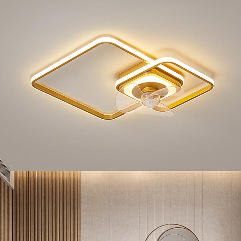 Simple Modern Bedroom Ceiling Fan Lamp - Rankz 