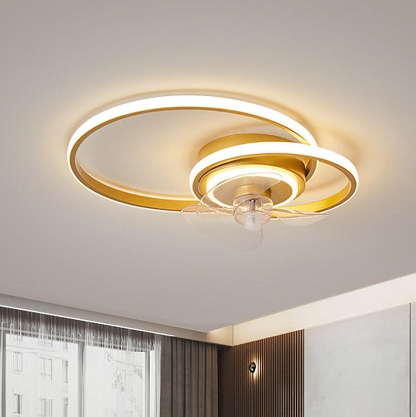 Simple Modern Bedroom Ceiling Fan Lamp - Rankz 