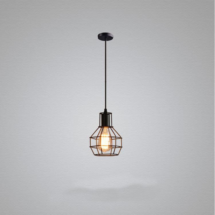 Small Iron Cage Industrial Chandeliers Bar Table Lamps - Rankz 