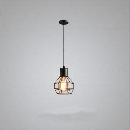 Small Iron Cage Industrial Chandeliers Bar Table Lamps - Rankz 