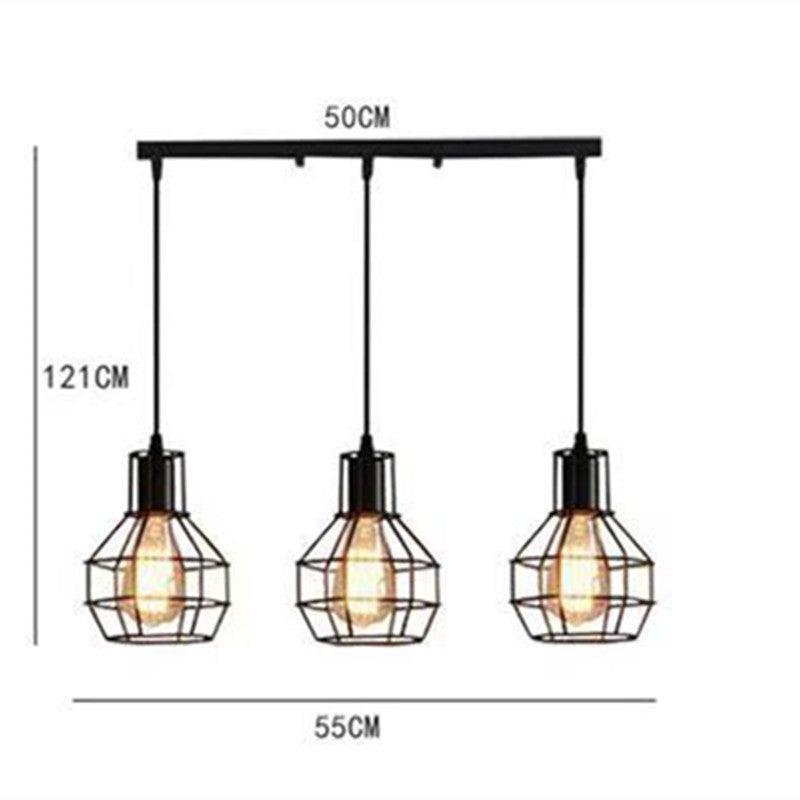 Small Iron Cage Industrial Chandeliers Bar Table Lamps - Rankz 
