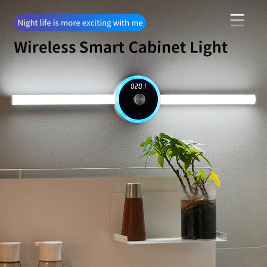 Smart Cabinet Light Clock Timing Sensor Light Removable LED Wardrobe Light Manual Sweep Switch Light - Rankz 