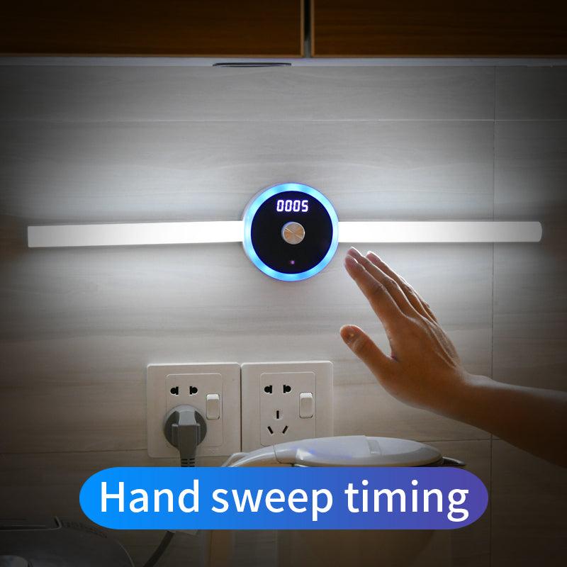 Smart Cabinet Light Clock Timing Sensor Light Removable LED Wardrobe Light Manual Sweep Switch Light - Rankz 