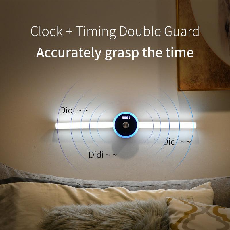 Smart Cabinet Light Clock Timing Sensor Light Removable LED Wardrobe Light Manual Sweep Switch Light - Rankz 