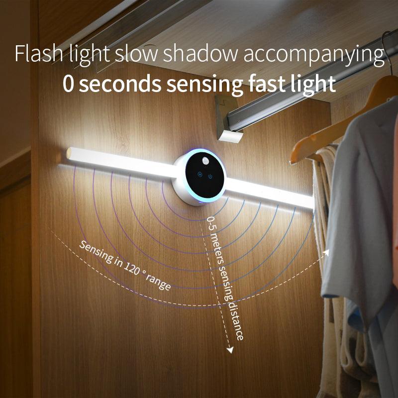 Smart Cabinet Light Clock Timing Sensor Light Removable LED Wardrobe Light Manual Sweep Switch Light - Rankz 