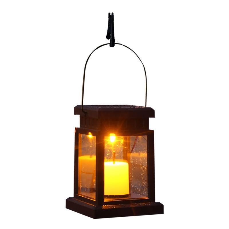 Solar Retro Palace Lamp Atmosphere Landscape Garden Outdoor Waterproof Wall Hanging Courtyard Star Candle Wind Lamp - Rankz 