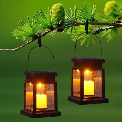 Solar Retro Palace Lamp Atmosphere Landscape Garden Outdoor Waterproof Wall Hanging Courtyard Star Candle Wind Lamp - Rankz 
